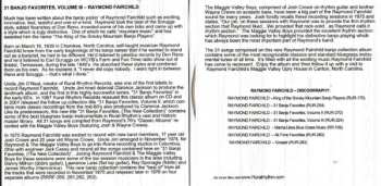 3CD Raymond Fairchild: Bluegrass Banjo Collection