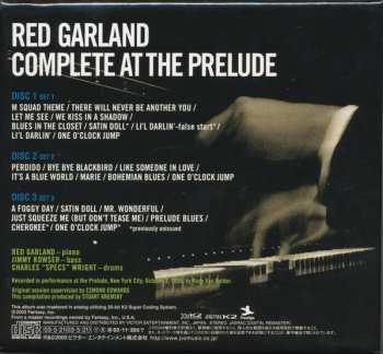 3CD/Coffret Red Garland: Complete At The Prelude LTD