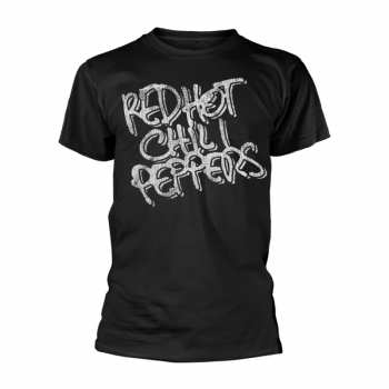 Merch Red Hot Chili Peppers: T-shirt Black & White Logo Red Hot Chili Peppers