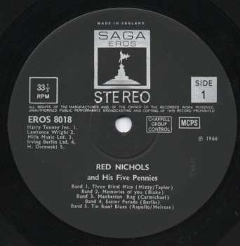 LP Red Nichols And His Five Pennies: Red Nichols And His Five Pennies
