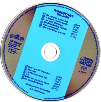 CD Reinhard Mey: Balladen