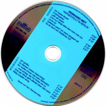 CD Reinhard Mey: Hergestellt In Berlin