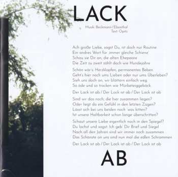 CD Reinhold Beckmann & Band: Haltbar Bis Ende