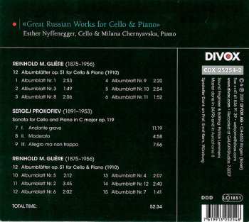 CD Sergei Prokofiev: Great Russian Works For Cello