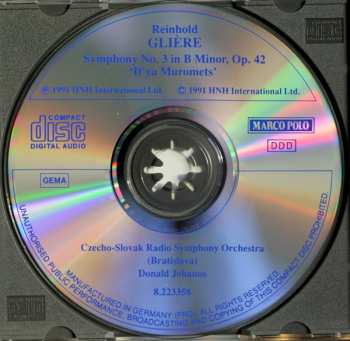 CD Slovak Radio Symphony Orchestra: Symphony No. 3 In B Minor, Op. 42, "Il'ya Muromets"