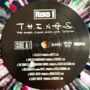 LP Reks: T.H.I.N.G.S. (The Hunger Inside Never Gets Satisfied) CLR | LTD