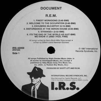 LP R.E.M.: Document LTD