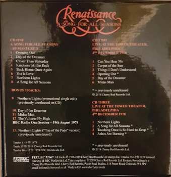 3CD/Coffret Renaissance: A Song For All Seasons DLX