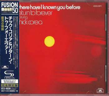 CD Return To Forever: Where Have I Known You Before = 銀河の輝映 LTD