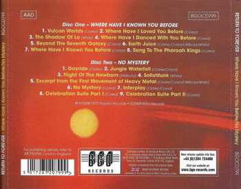 2CD Return To Forever: Where Have I Known You Before / No Mystery 