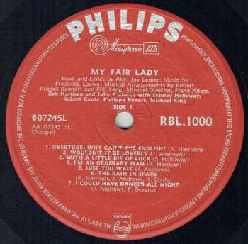 LP Rex Harrison: My Fair Lady