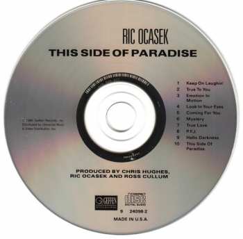 CD Ric Ocasek: This Side Of Paradise