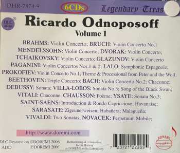 6CD/Coffret Ricardo Odnoposoff: Vol.1 . Violin Concertos And Showpieces