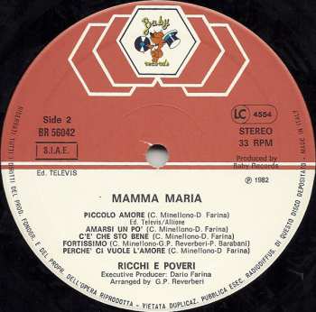 LP Ricchi E Poveri: Mamma Maria