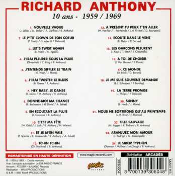 CD Richard Anthony: 10 Ans - 1959 / 1969