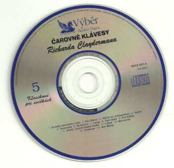 5CD/Coffret Richard Clayderman: Čarovné Klávesy