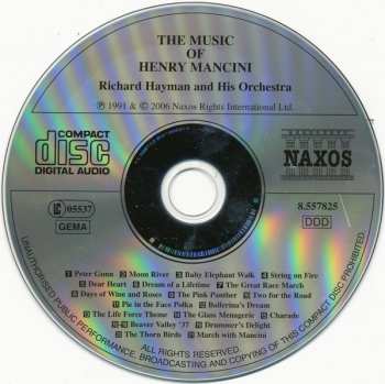 CD Richard Hayman And His Symphony Orchestra: The Music Of Henry Mancini