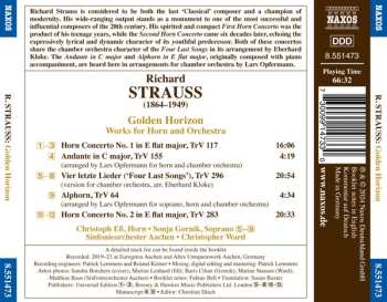 CD Richard Strauss: Golden Horizon