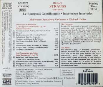 CD Richard Strauss: Le Bourgeois Gentilhomme Op. 60, Intermezzo Op. 72