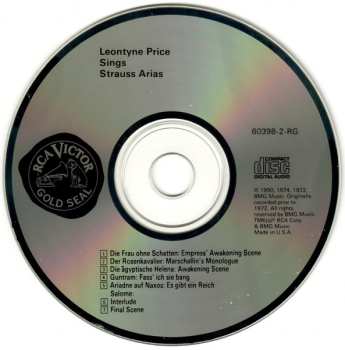 CD Richard Strauss: Leontyne Price Sings Strauss Arias