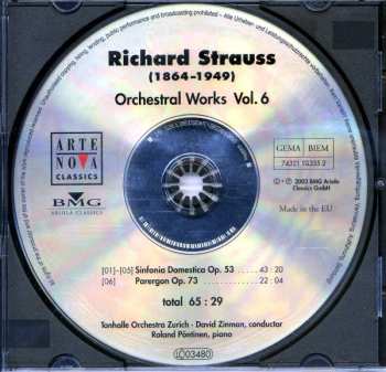 CD Richard Strauss: Sinfonia Domestica / Parergon