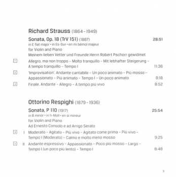 CD Richard Strauss: Violin Sonatas
