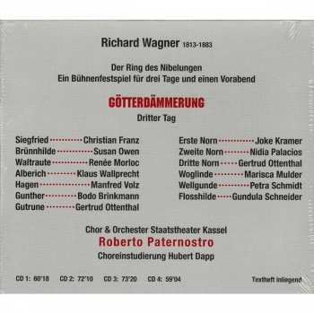 4CD/Coffret Richard Wagner: Götterdämmerung
