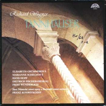 4LP/Coffret Dietrich Fischer-Dieskau: Tannhäuser A Zápas Pěvců Na Wartburgu
