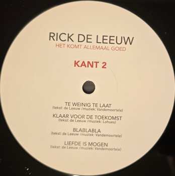 2LP Rick De Leeuw: Het Komt Allemaal Goed