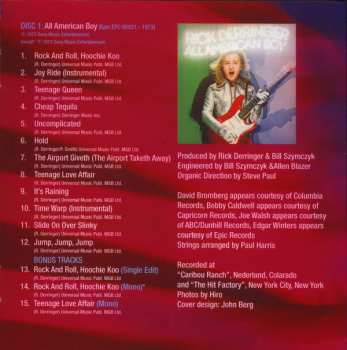 4CD Rick Derringer: Joy Ride - Solo Albums 1973-1980