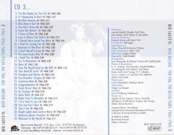 6CD/Coffret Ricky Nelson: For You - The Decca Years 1963-1969
