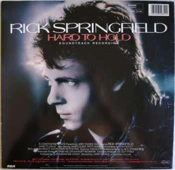 LP Rick Springfield: Hard To Hold - Soundtrack Recording