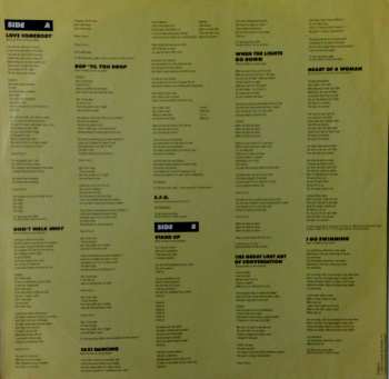 LP Rick Springfield: Hard To Hold - Soundtrack Recording