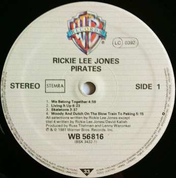 LP Rickie Lee Jones: Pirates