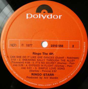 LP Ringo Starr: Ringo The 4th