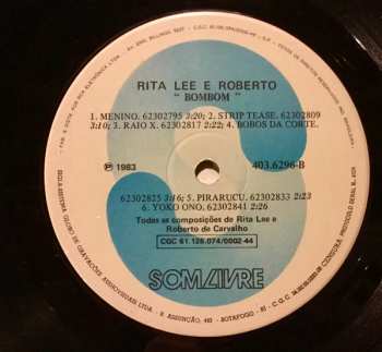 LP Rita Lee & Roberto: Bombom