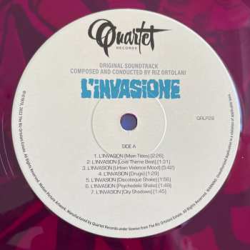 LP Riz Ortolani: L'Invasione (Original Motion Picture Soundtrack) LTD | CLR