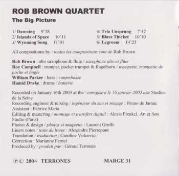 CD Rob Brown Quartet: The Big Picture