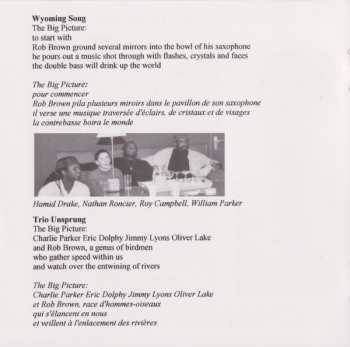 CD Rob Brown Quartet: The Big Picture