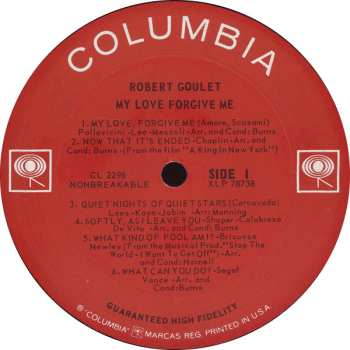 LP Robert Goulet: My Love Forgive Me