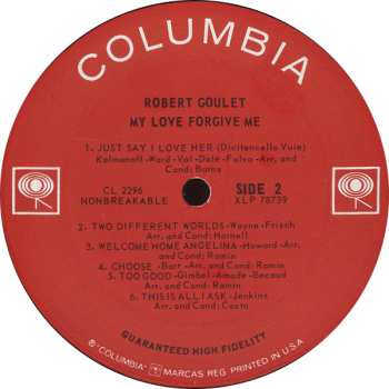 LP Robert Goulet: My Love Forgive Me