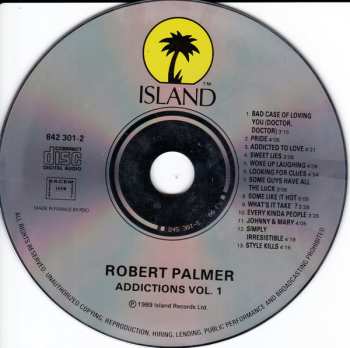 CD Robert Palmer: "Addictions" Volume 1