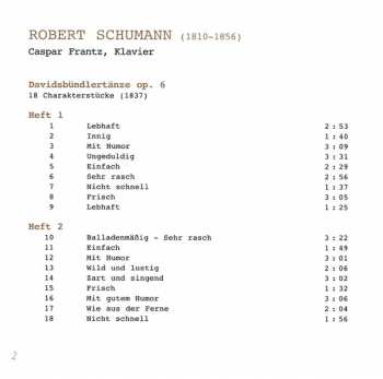 SACD Robert Schumann: Davidsbündlertänze | Nachtstücke | Gesänge Der Frühe