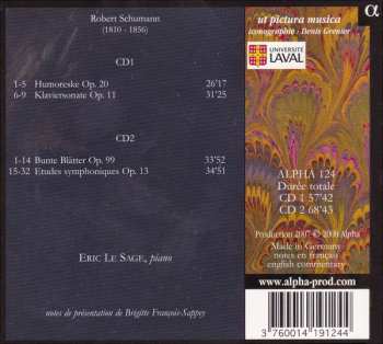2CD Robert Schumann: Humoreske, Bunte Blätter & Etudes Symphoniques (Klavierwerke & Kammermusik - IV)