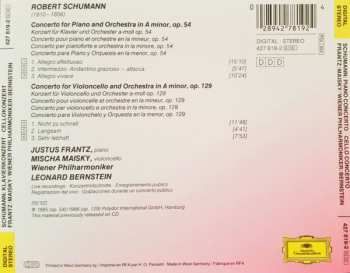 CD Robert Schumann: Klavierkonzert · Cellokonzert = Piano Concerto · Cello Concerto