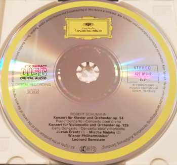 CD Robert Schumann: Klavierkonzert · Cellokonzert = Piano Concerto · Cello Concerto