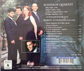 CD Robert Schumann: Piano Quintet In E Flat / Arabesque / Blumenstück / String Quartet In A Minor