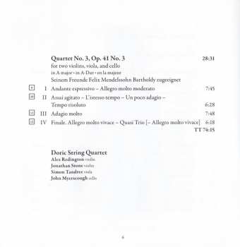CD Robert Schumann: String Quartets, Op. 41