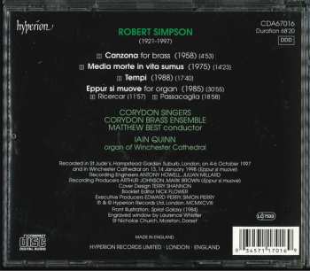 CD Iain Quinn: Canzona / Media Morte In Vita Sumus / Tempi / Eppur Si Muove
