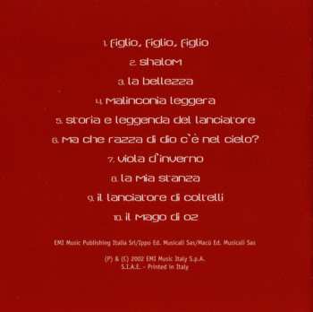 CD Roberto Vecchioni: Il Lanciatore Di Coltelli